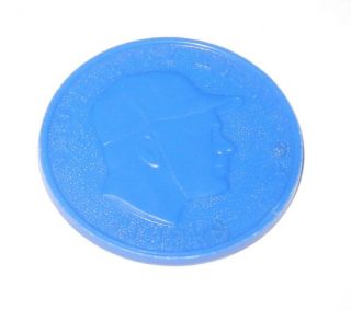 1959 Armour Baseball Coin Pin Token Harvey Kuenn Detroit Tigers (blue Color)