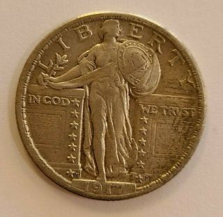 1917 - S Type 2 Standing Liberty Silver Quarter Choice You Grade