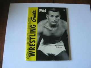 1964 Official Ncaa Wrestling Guide Book College Wrestlers Team Usa Oklahoma Etc