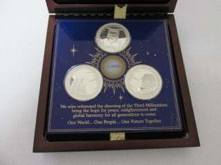 Dawn Of The Millennium Sterling Silver Coin Set By Franklin