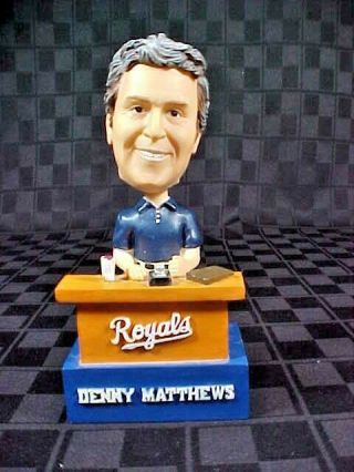 Mlb Kansas City Royals Denny Matthews Talking Bobblehead 2004