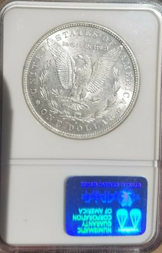 1880/79 - O VAM 4 TOP 100 NGC AU 53 Morgan Silver Dollar 2