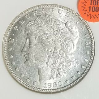1880/79 - O VAM 4 TOP 100 NGC AU 53 Morgan Silver Dollar 3
