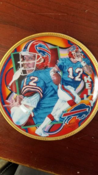 Sports Impressions Nfl Superstar Collector Plate Series Jim Kelly By J.  Catalano