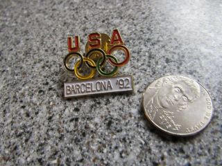 Vintage Team Usa Barcelona 1992 Olympic Pin Great Shape