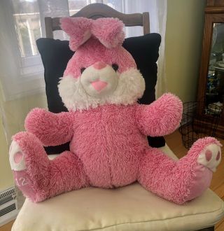 2012 Dan Dee Collectors Choice Plush Bunny Rabbit Pink Large 16″