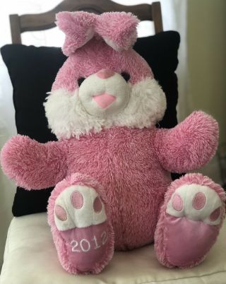 2012 Dan Dee Collectors Choice Plush Bunny Rabbit Pink Large 16″ 2