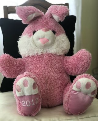 2012 Dan Dee Collectors Choice Plush Bunny Rabbit Pink Large 16″ 3