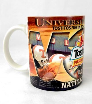1998 Tostitos Fiesta Bowl Ceramic Mug National Champions Tennessee Florida State