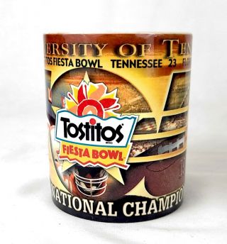 1998 Tostitos Fiesta Bowl Ceramic Mug National Champions Tennessee Florida State 2