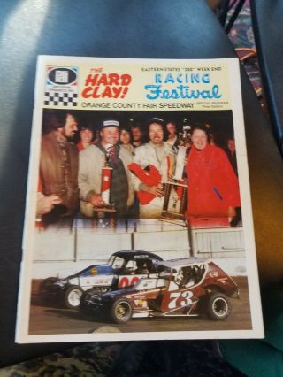 1978 Hard Clay Eastern States 200 Racing Festival Orange County Speedway Program