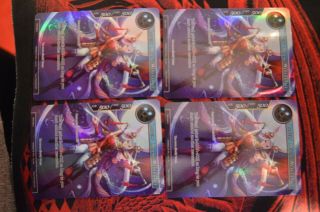 4 X Foil Full Art Lonely Moon Wererabbit From Tsw Force Of Will Fow