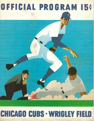 1970 7/5 Baseball Program Pittsburgh Pirates Chicago Cubs Roberto Clemente Hit