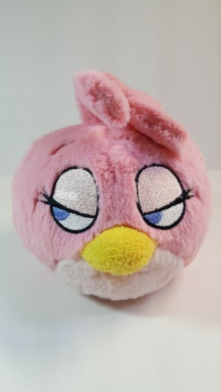 Angry Birds Plush Stella Stuffed Animal Commonwealth Pink Rare 2014