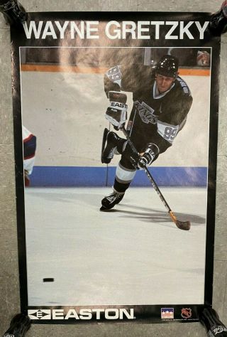 1990 Wayne Gretzky Easton Hocky Stick Nhl Ice Hockey Promo Poster 22x34’ 