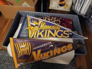 Minnesota Vikings Full Size 30  Pennant By Wincraft Nfl Football