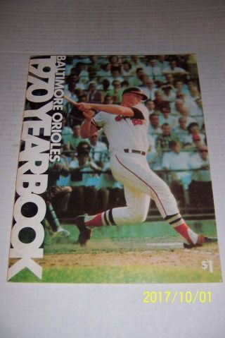1970 Baltimore Orioles Yearbook Brooks Frank Robinson Boog Powell Blair Palmer