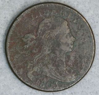 1803 Draped Bust Large Cent Small Date Large Fraction S - 257 Vf,  Xf Detail Bwb77