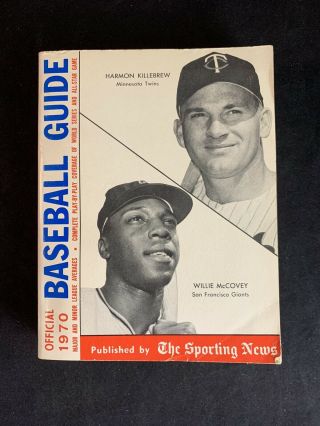Vintage 1970 Baseball Guide Published By Sporting News