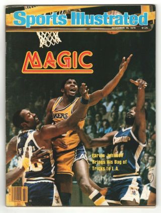 11/19/1979 Sports Illustrated Magic Johnson Los Angeles Lakers Cover A15