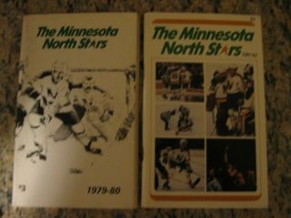 2 Minnesota North Stars Media Guides 1979 - 80 & 1981 - 82 Plus Training Camp Guide