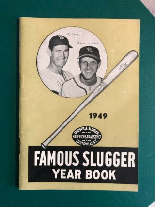 1949 Louisville Famous Slugger Baseball Yearbook - Ted Williams Stan Musial