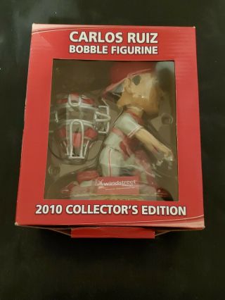 Carlos Ruiz Phillies Bobble Figurine 2010 Collectors Edition