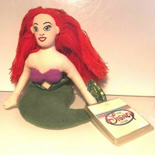 Disney The Little Mermaid Ariel Plush Beanie Mini Bean Bag (o3)
