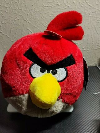 Angry Birds Red Bird 5 " Plush Stuffed Animal Tags And Sound Not Work