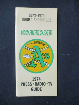 Vintage 1974 Oakland A 