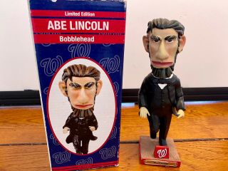 2007 Abe Lincoln Racing President,  Washington Nationals Bobble Head