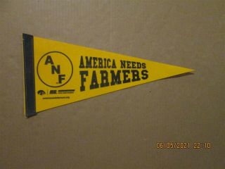 Anf America Needs Farmers Vintage Iowa Farm Bureau Logo Pennant