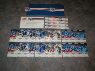 2016 York Rangers Phantom Playoff And Stanley Cup Full Tickets - 24 Tickets