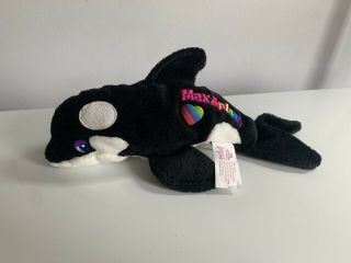 Lisa Frank Max Splash Bean Bag Plush Whale Beanie Baby 3