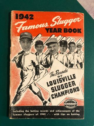 1942 Louisville Famous Slugger Baseball Yearbook - Joe Dimaggio Ted Williams