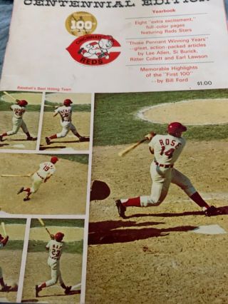 Cincinnati Reds Centennial Edition Yearbook 1969