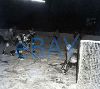Vintage Hockey Negative Olympic 1956 Ussr - Sweden Rare