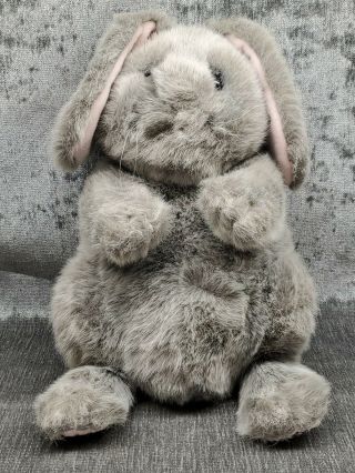 Dakin Lou Rankin Friends Nibbles Plush Grey Bunny Rabbit With Tag