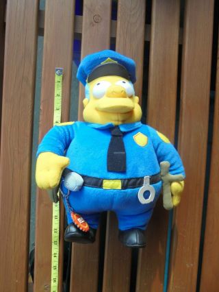 The Simpsons Chief Clancy Wiggum Plush 2006 15 Inches Plush Soft Toy