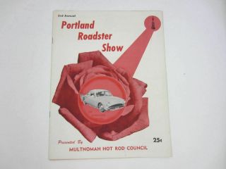 Vintage 1958/1959 3rd Annual Portland Roadster Show Souvenir Program Oregon