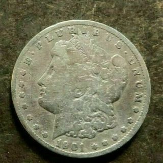 1901 - P (key Date) Morgan Silver Dollar 90 $1 Us Coin - 1901 Philadelphia