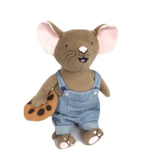 Kohls Cares If You Give Mouse Cookie Plush Blue Overalls Toy Stuffed Animal Doll