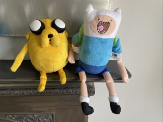 Adventure Time Cartoon Network Jake,  Tim Deluxe Talking Plush Soft Toy Sounds