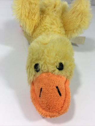 DanDee Collectors Choice Yellow Duck Chick Quacking Small Quacks Plush 8” 2