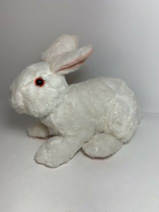 Kids Of America White Bunny Rabbit Plush 9” Stuffed Animal Pink Ears Feet 2011