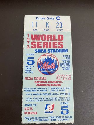 1973 Game 5 World Series A 