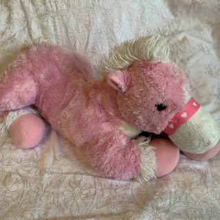 Dan Dee Collectors Choice Large Plush 24 " Pink White Horse Pony Stuffed Animal