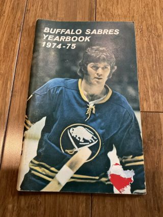 Buffalo Sabres Yearbook 1974 - 1975 Media Guide Rick Martin