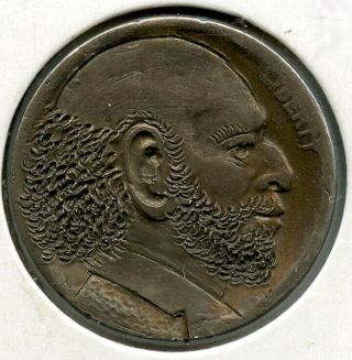 Hobo Nickel Beard Vintage Engraved Coin - United States Buffalo Bison Bl779