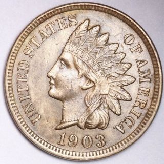 1903 Indian Head Small Cent Choice Bu E134 Rnt